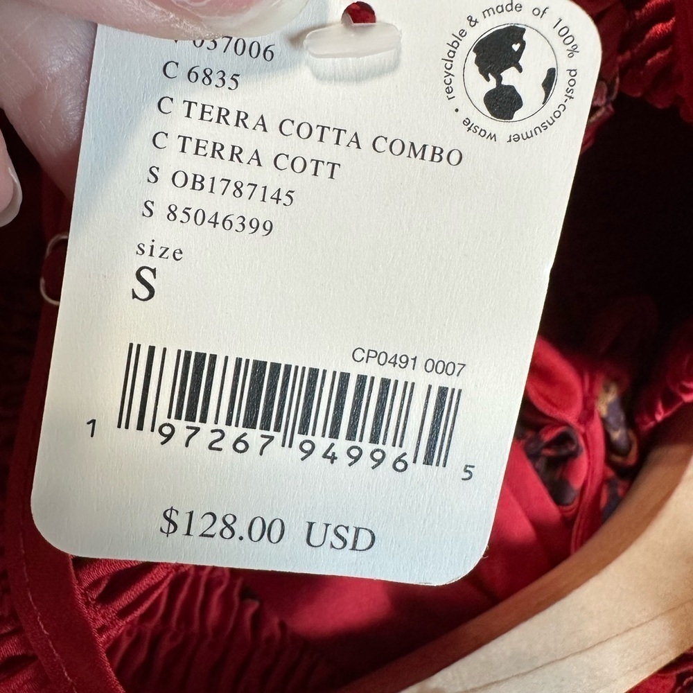 Free People Intimately / On My Own Printed Maxi Dress / Boho Maxi Dress/Small - Picture 7 of 8